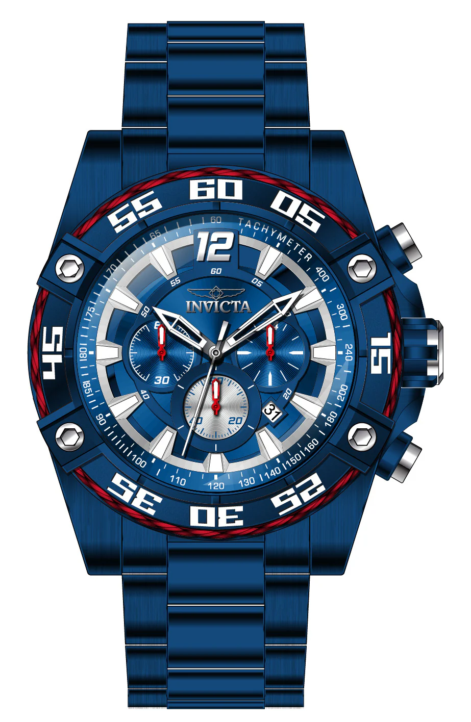 Band For Invicta Bolt  Men 46629