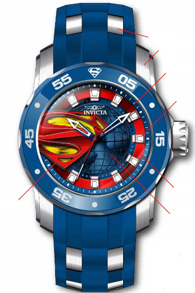 Band For Invicta DC Comics 34745