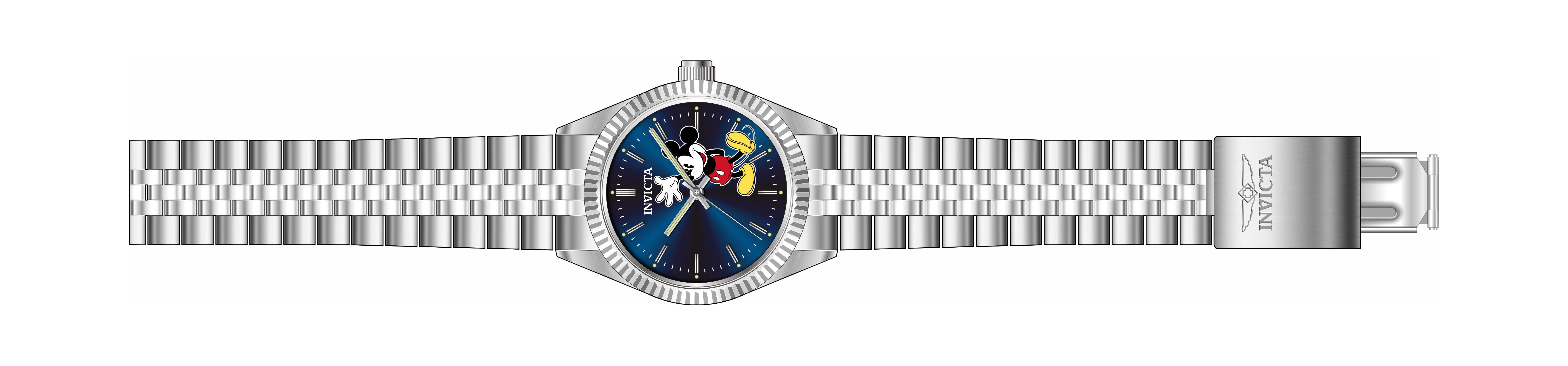 Band for Invicta Disney Limited Edition Mickey Mouse Men 43869