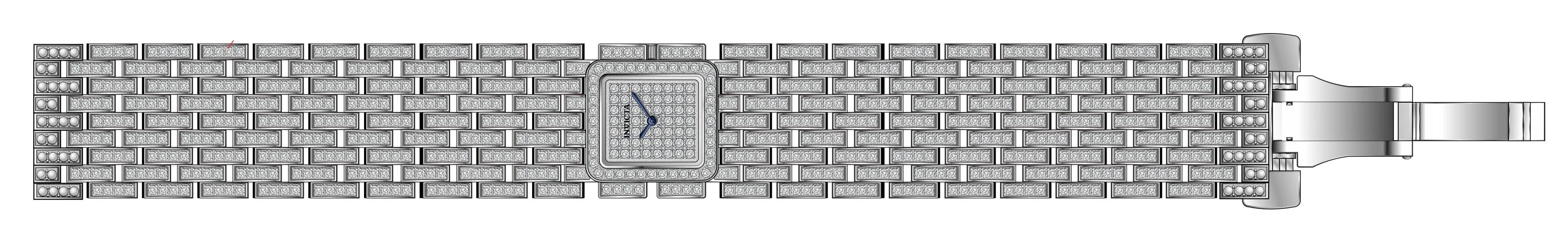 Band For Invicta Elite Diamond Lady 51424