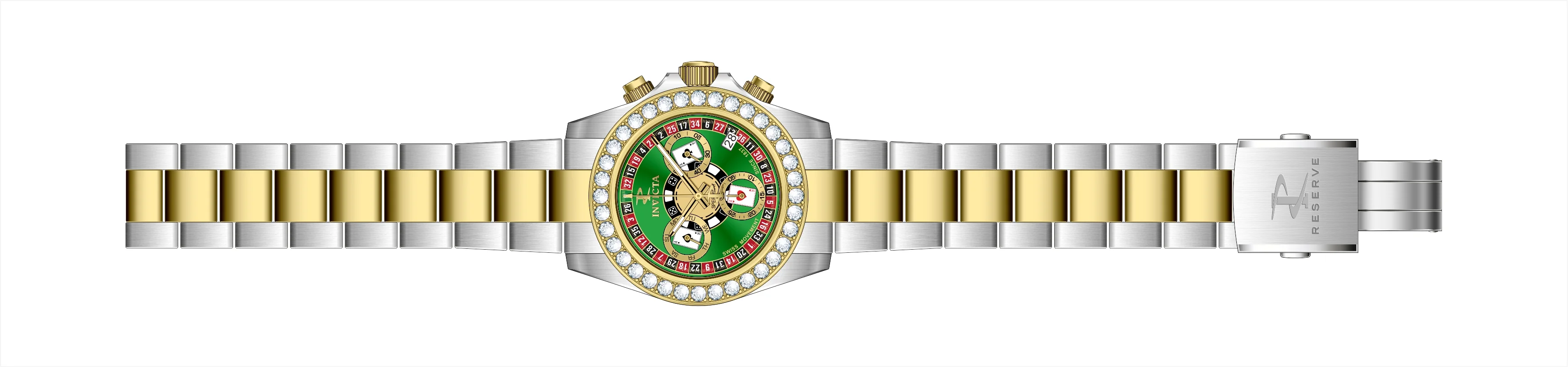 Band For Invicta Elite Diamond Men 51108