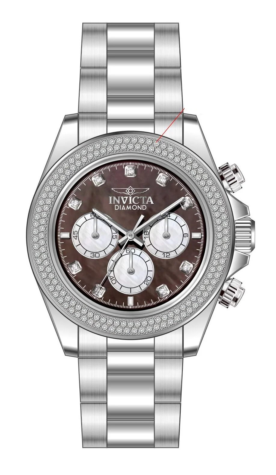 Band For Invicta Elite Diamond Men 51120