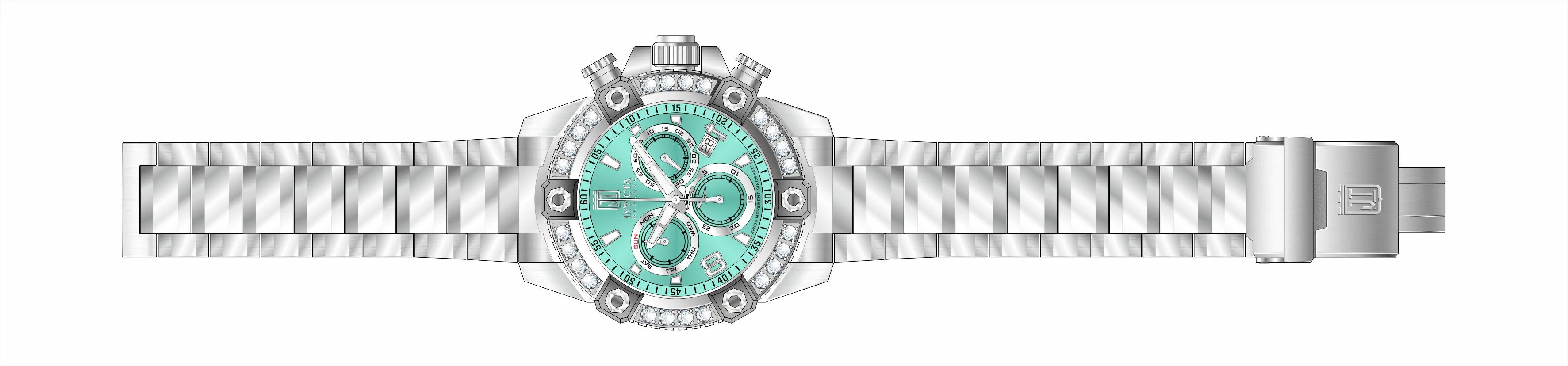 Band For Invicta JT Men 51289