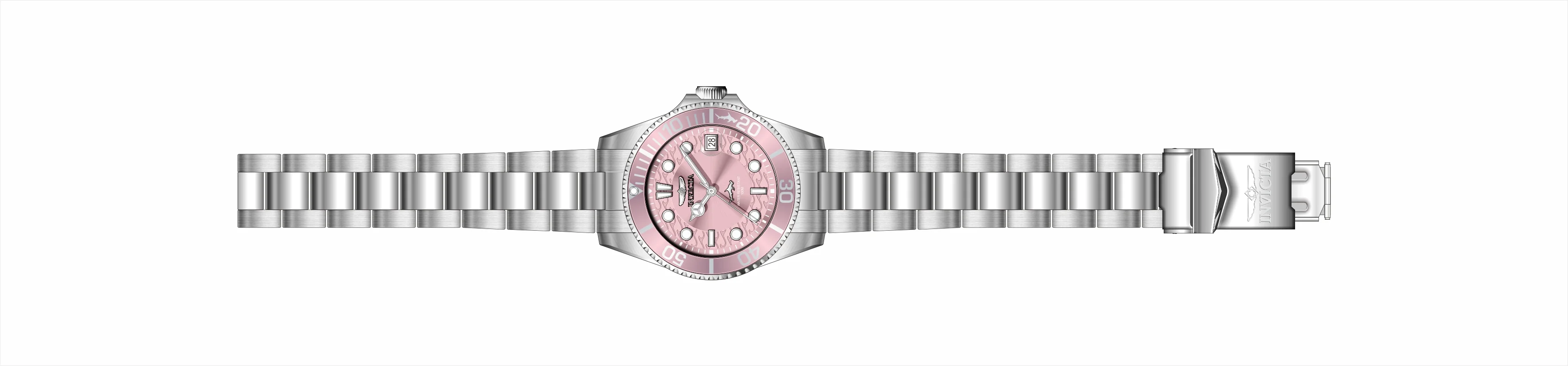 Band For Invicta Pro Diver Lady 50916