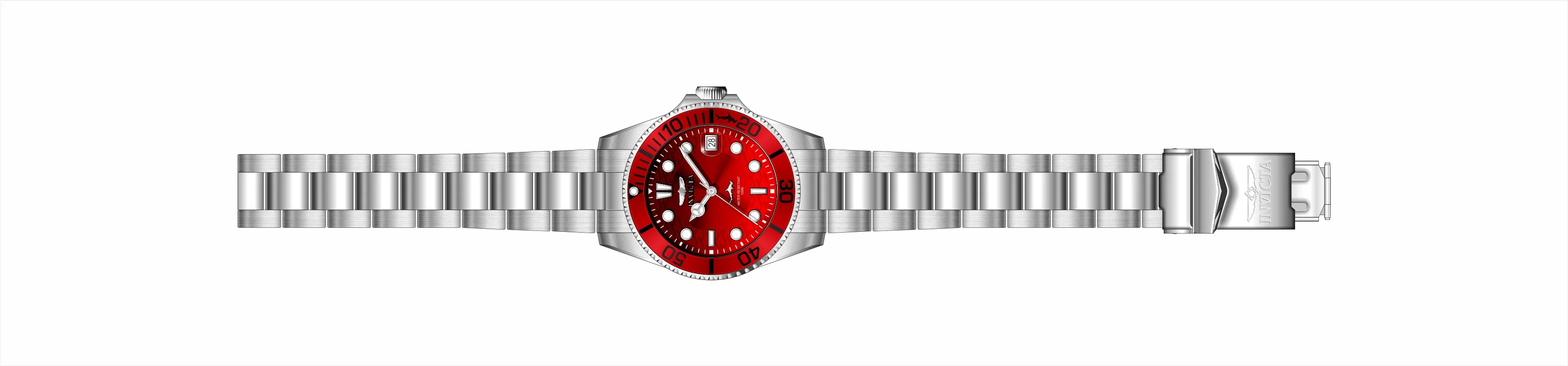 Band For Invicta Pro Diver Lady 50923