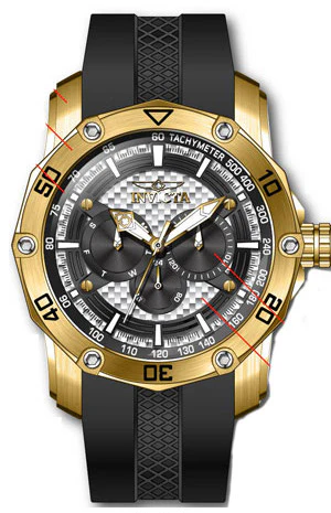 Band For Invicta Pro Diver  Men 45741
