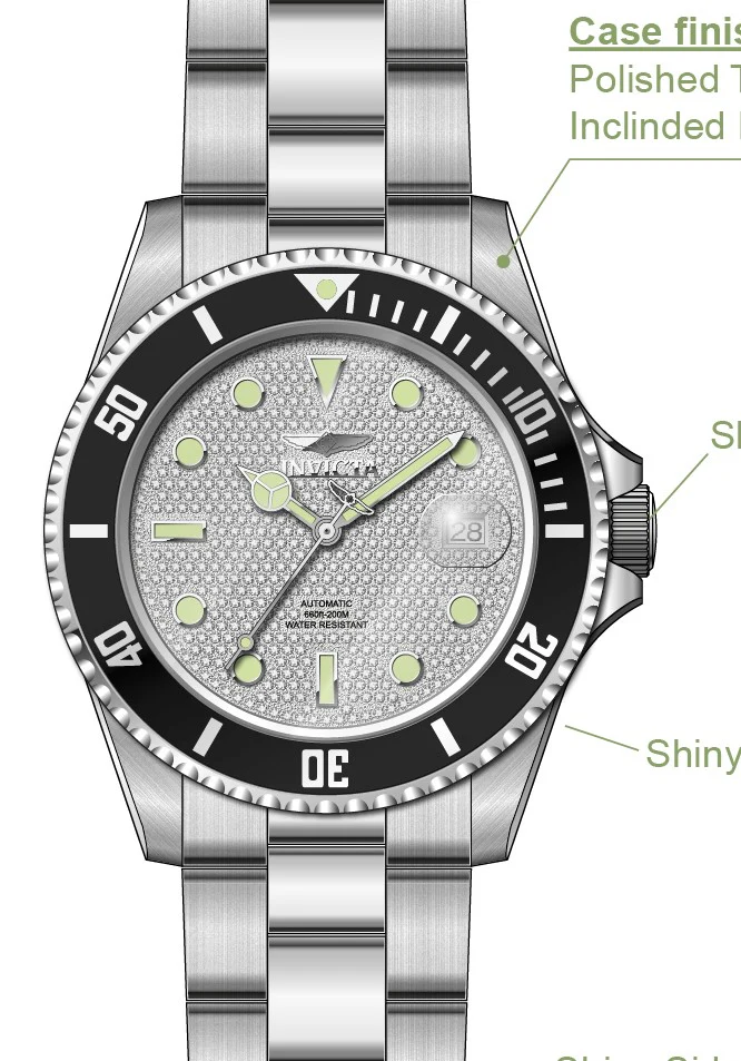 Band For Invicta Pro Diver Men 50282