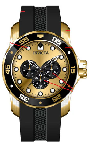 Band For Invicta Pro Diver SCUBA Men 45719 - Image 2