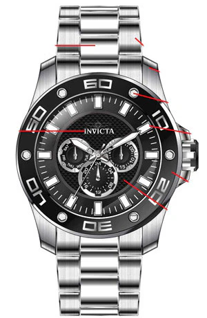Band For Invicta Pro Diver SCUBA Men 45756
