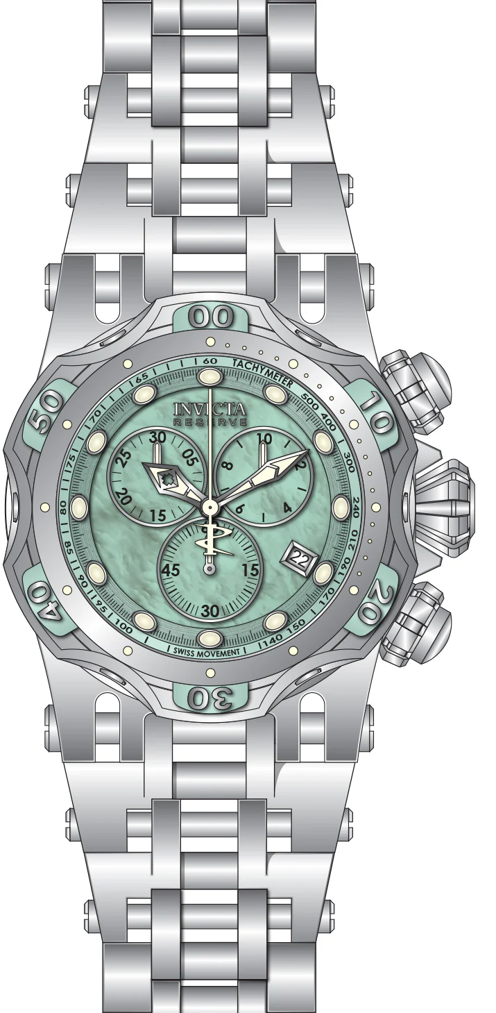 Band For Invicta Reserve Chaos Men 45650