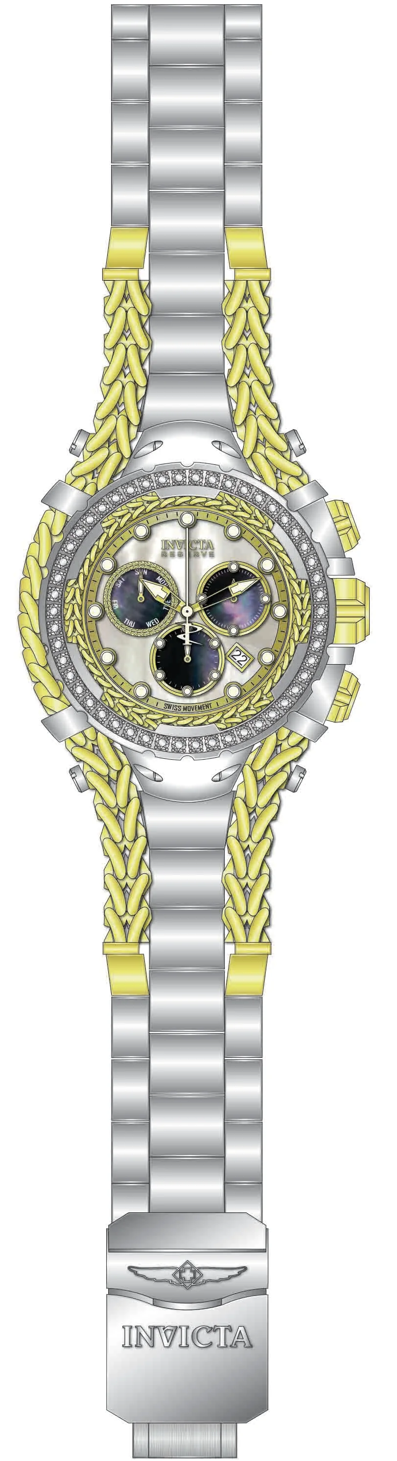 Band For Invicta Reserve Gladiator Men 51465