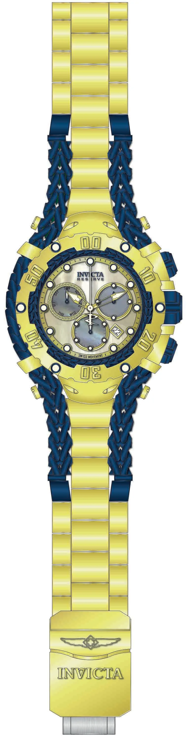 Band For Invicta Reserve Gladiator Men 51496