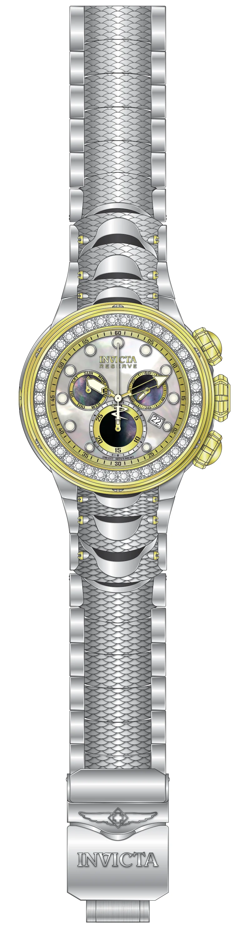 Band For Invicta Reserve Kraken Men 51541