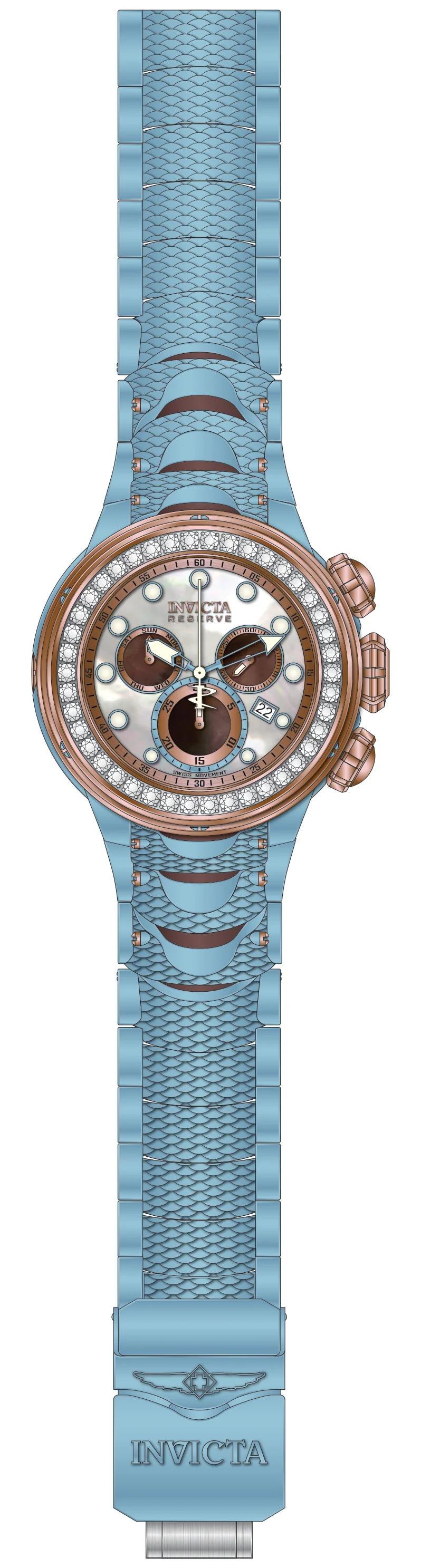 Band For Invicta Reserve Kraken Men 51547
