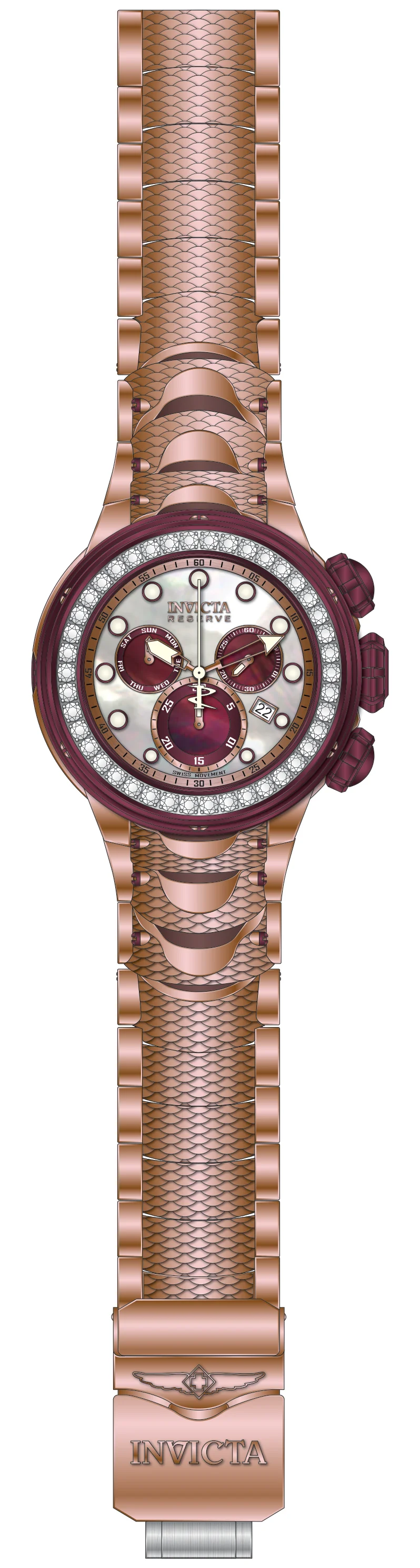Band For Invicta Reserve Kraken Men 51551