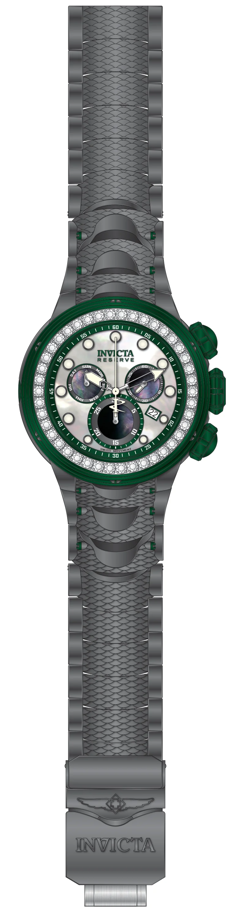 Band For Invicta Reserve Kraken Men 51552