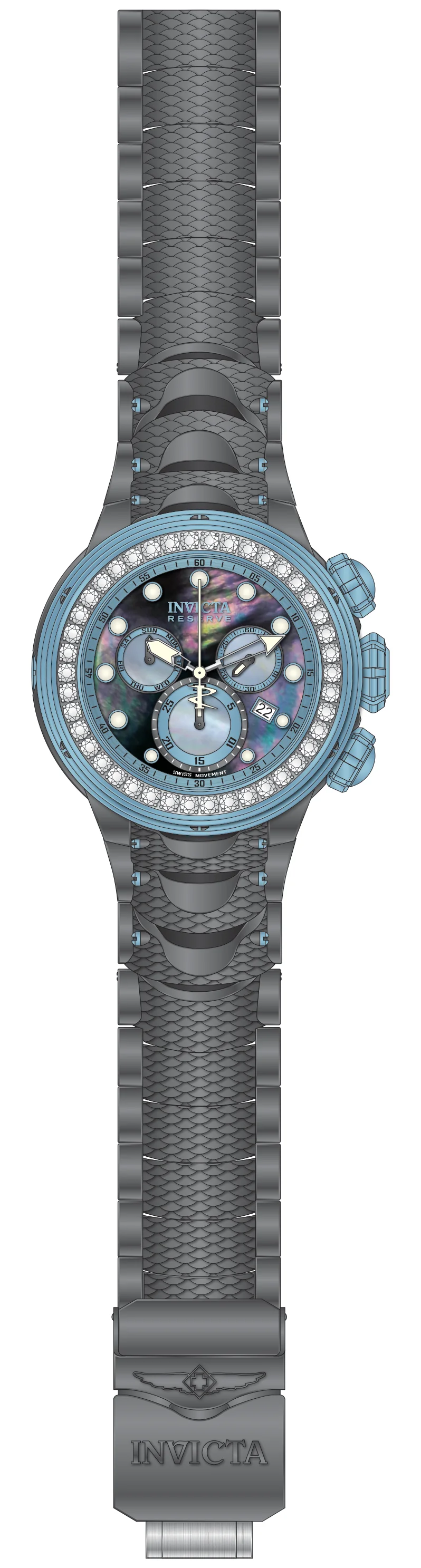 Band For Invicta Reserve Kraken Men 51558