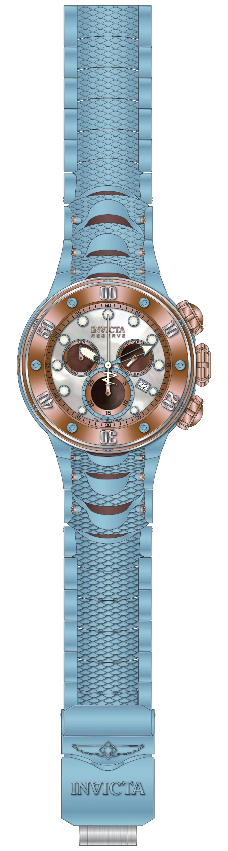 Band For Invicta Reserve Kraken Men 51566 - Image 2