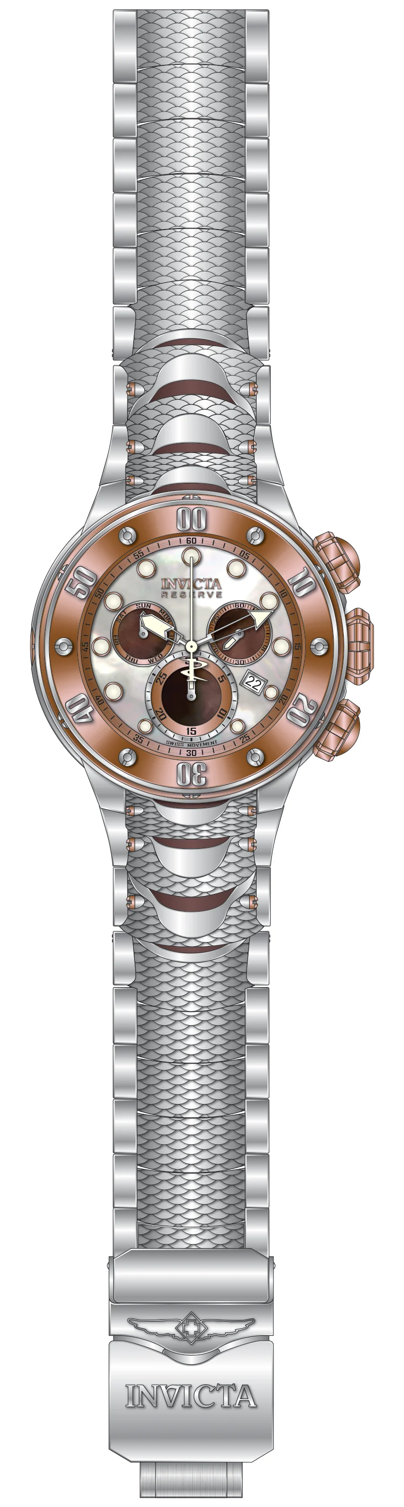 Band For Invicta Reserve Kraken Men 51567