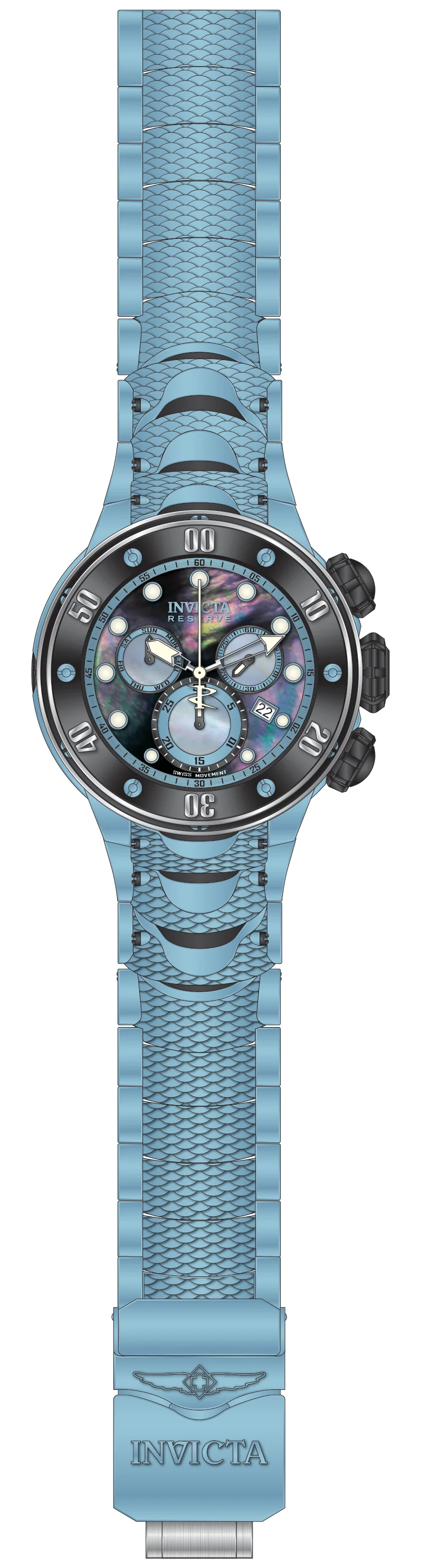 Band For Invicta Reserve Kraken Men 51568