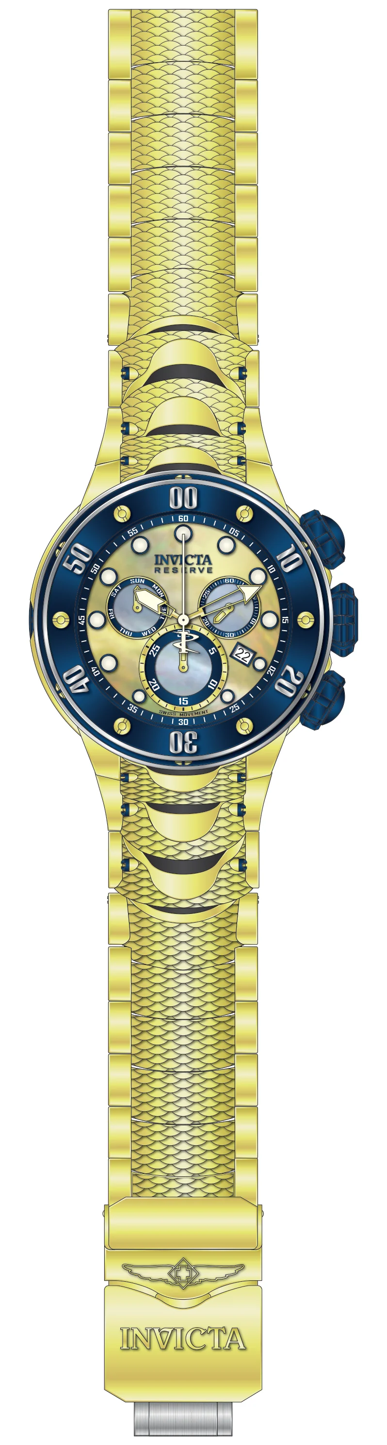 Band For Invicta Reserve Kraken Men 51573
