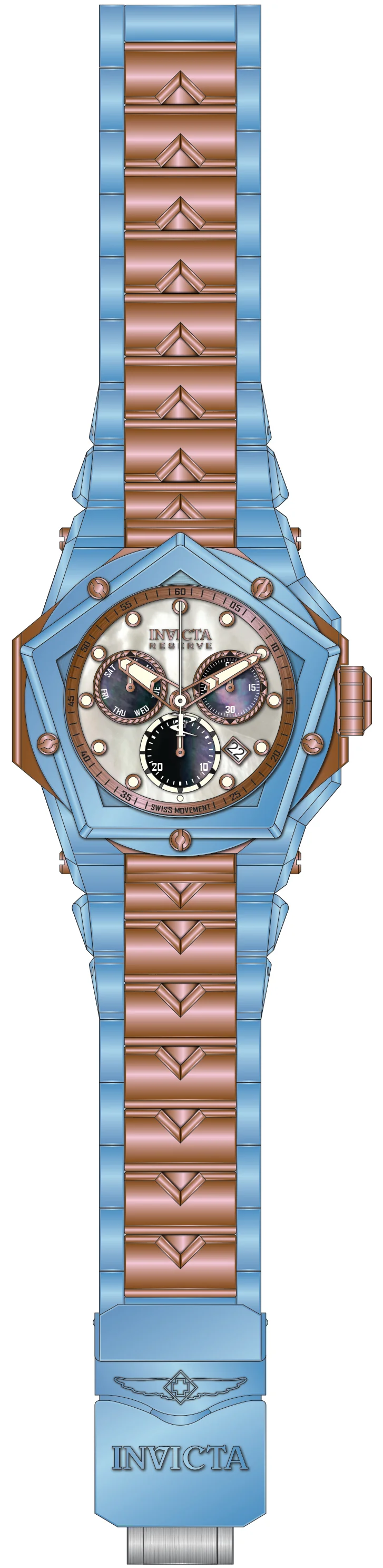 Band For Invicta Reserve Kraken Men 51604