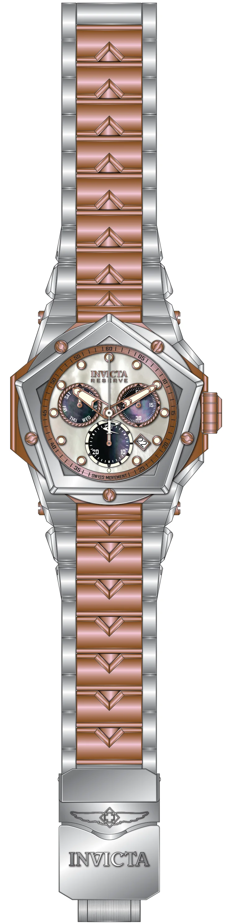 Band For Invicta Reserve Kraken Men 51605