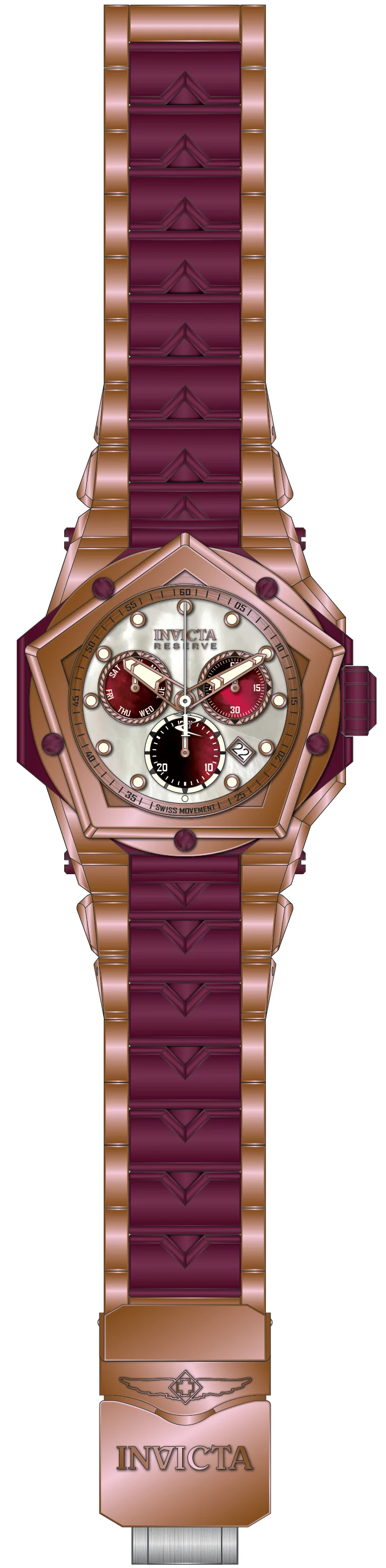 Band For Invicta Reserve Kraken Men 51608