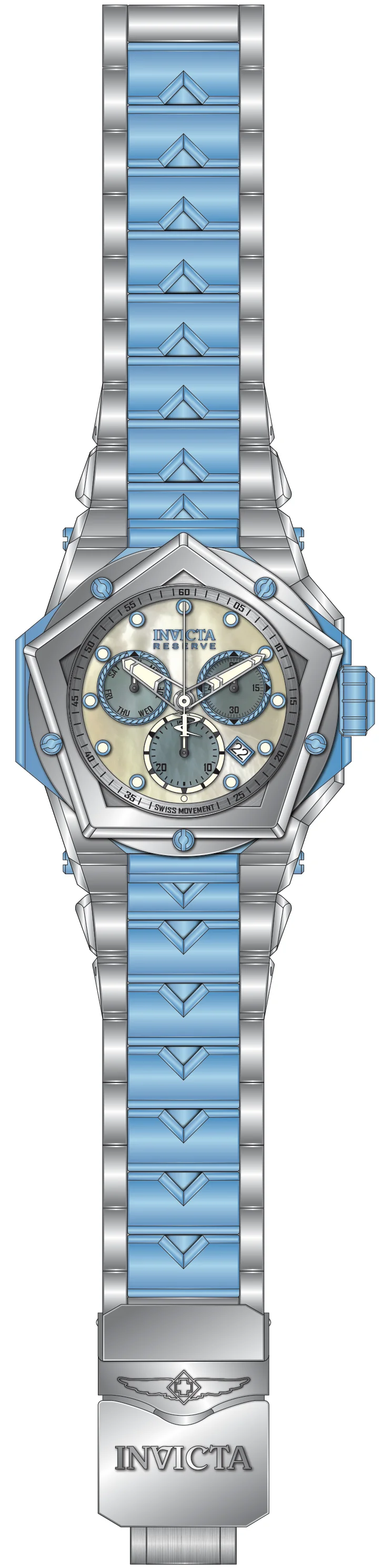 Band For Invicta Reserve Kraken Men 51614
