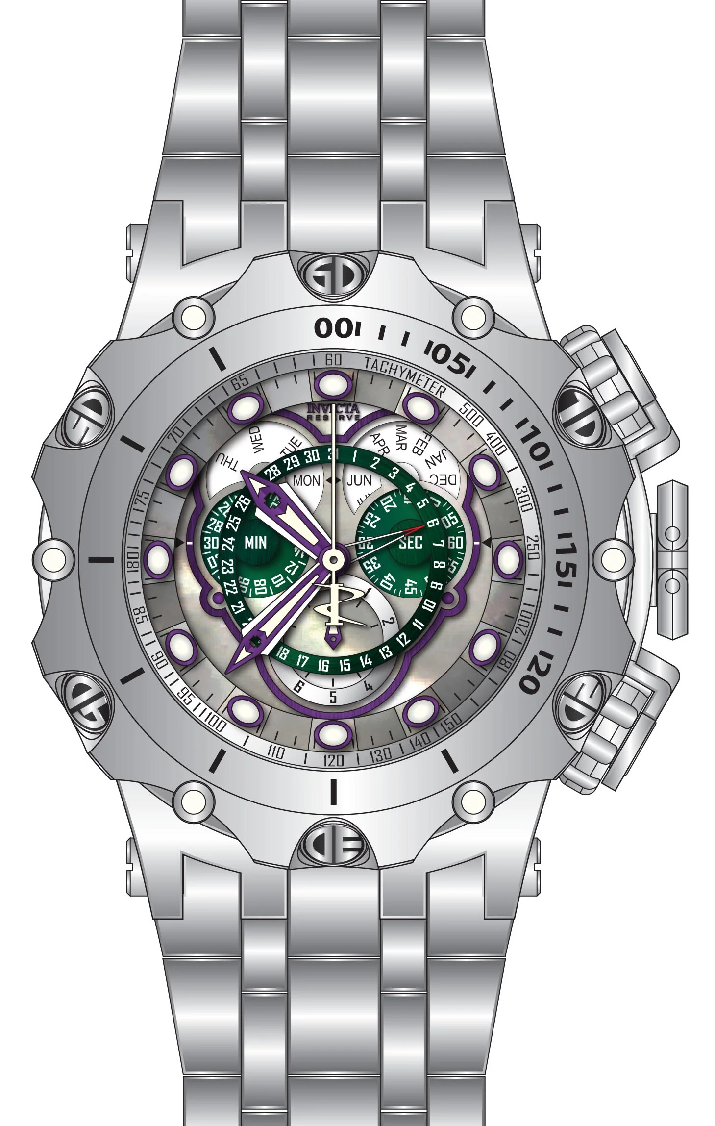 Band For Invicta Reserve  Men 45608