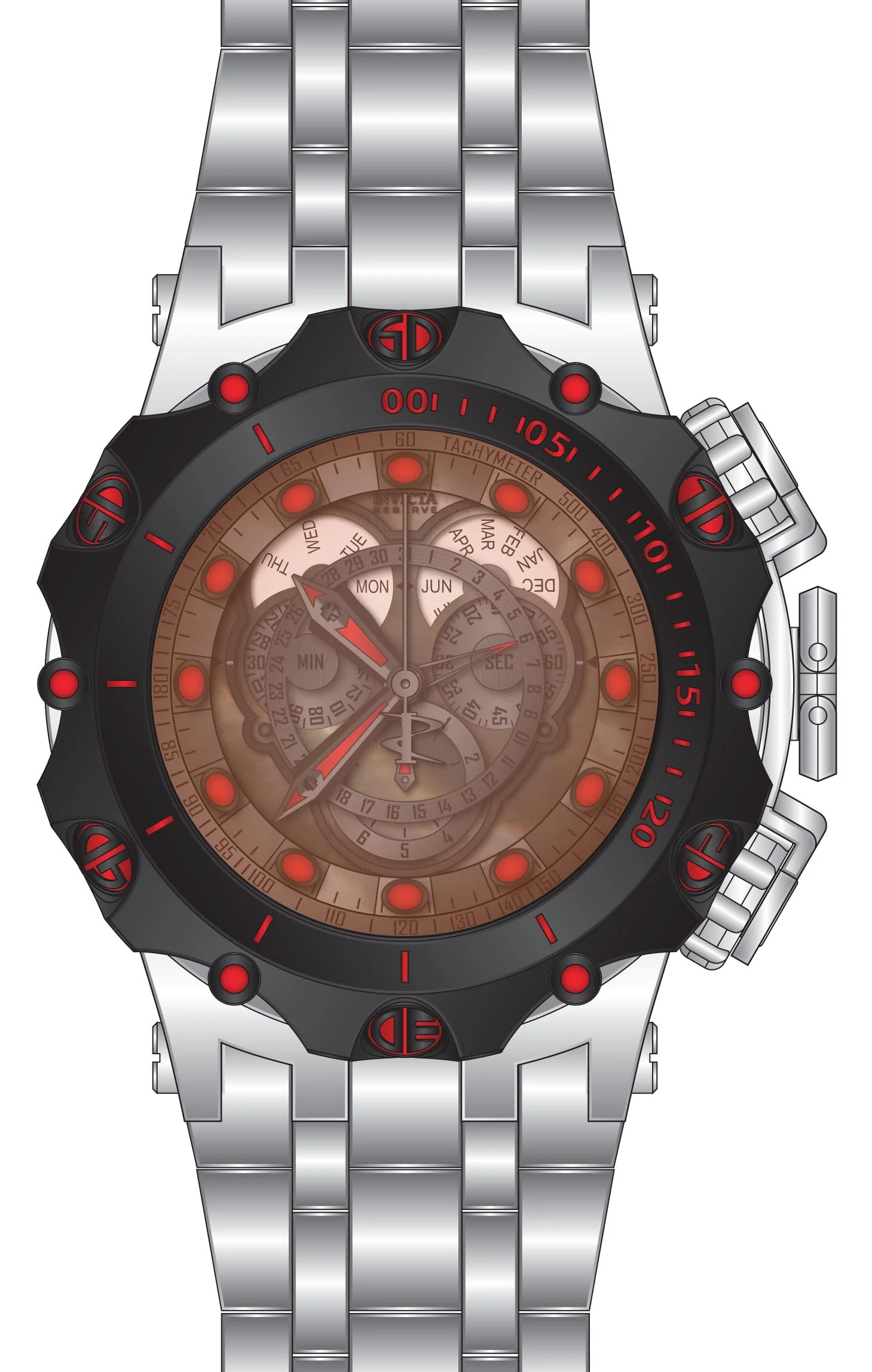 Band For Invicta Reserve Men 45611