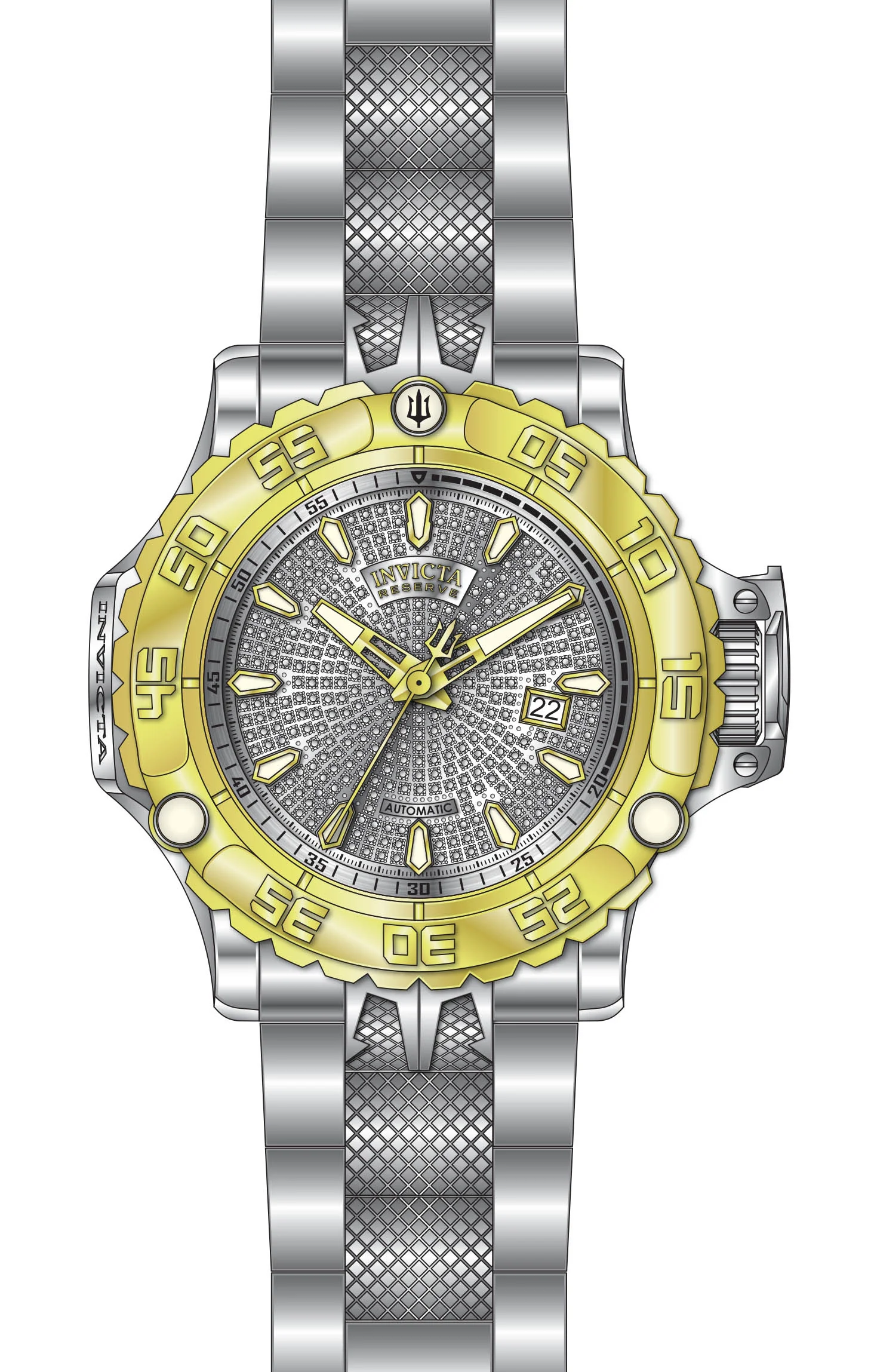 Band For Invicta Reserve Poseidon Men 50449