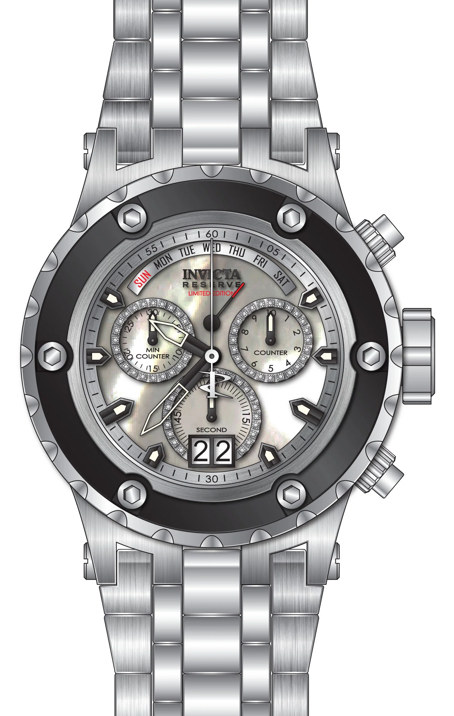 Band For Invicta Reserve Specialty Subaqua Men 45898