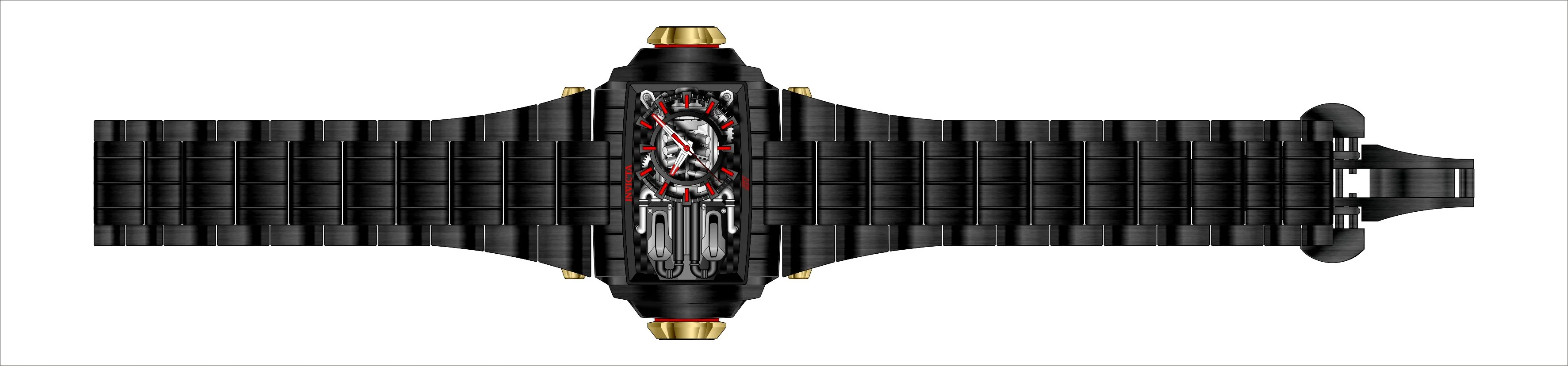 Band For Invicta S1 Rally  Men 44801