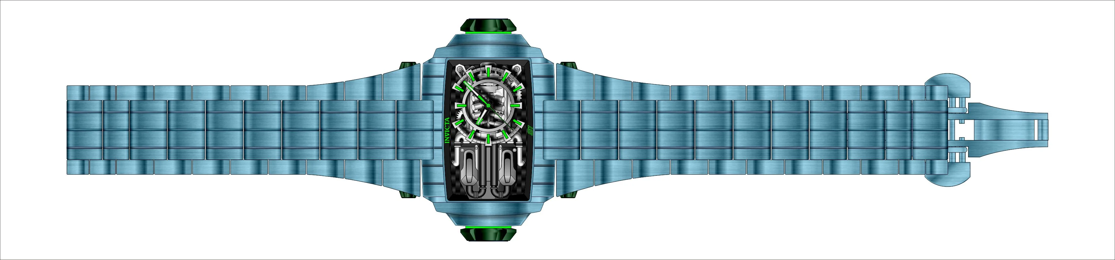 Band For Invicta S1 Rally Men 44803