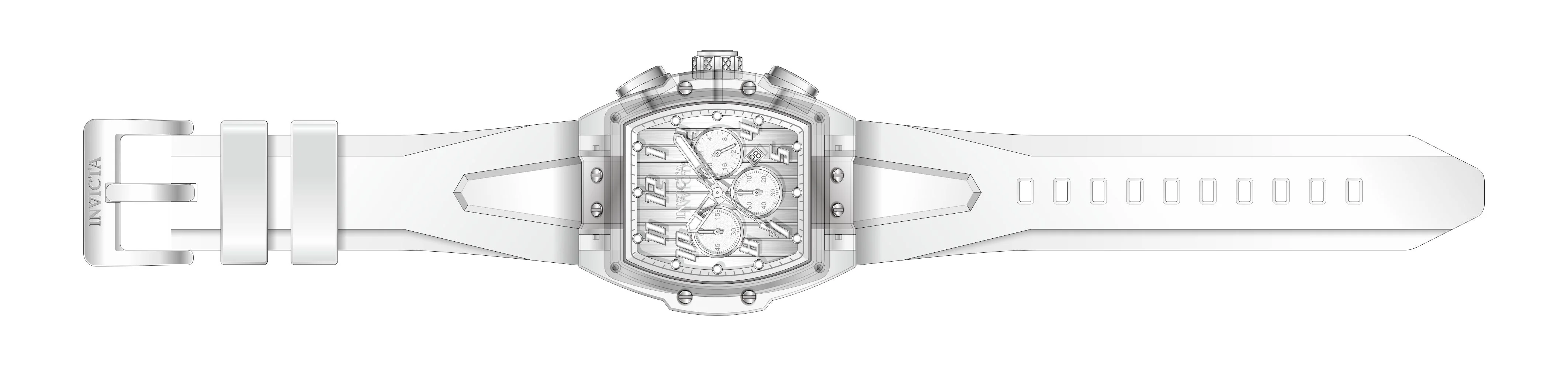 Band For Invicta S1 Rally Men 45481