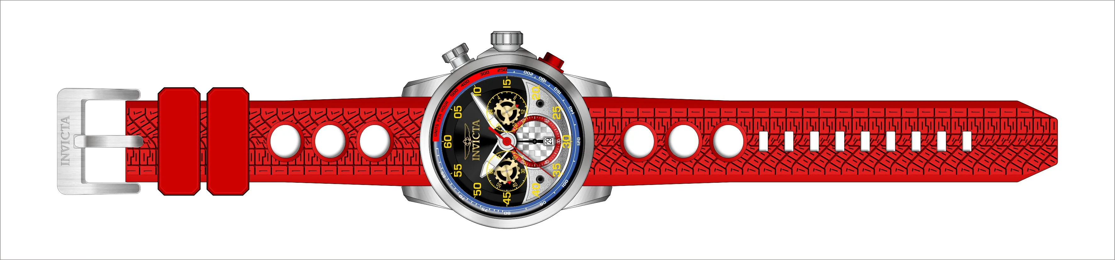 Band For Invicta S1 Rally Men 45580