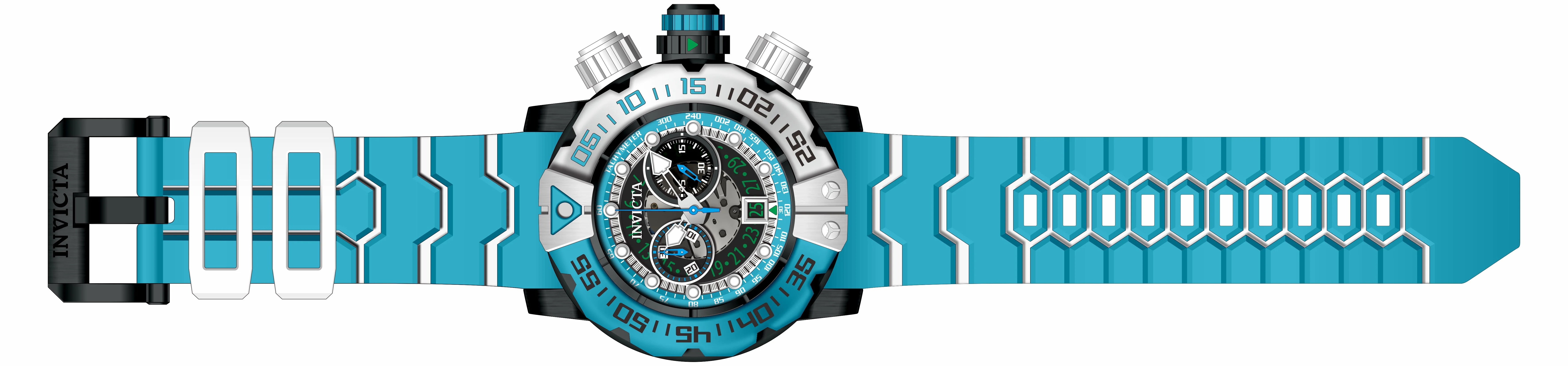 Band For Invicta Sea Hunter Men 44848