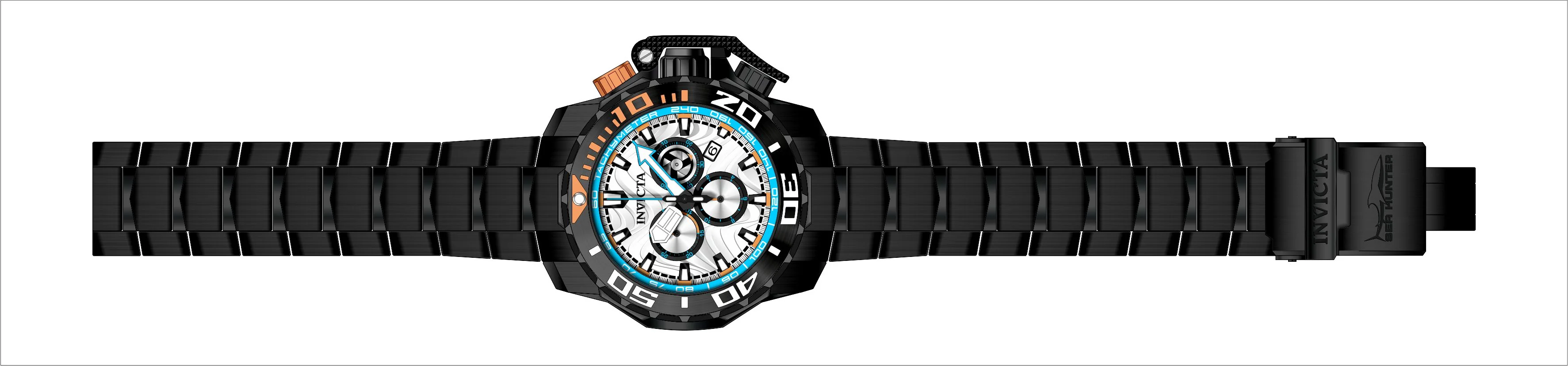 Band For Invicta Sea Hunter Men 45562