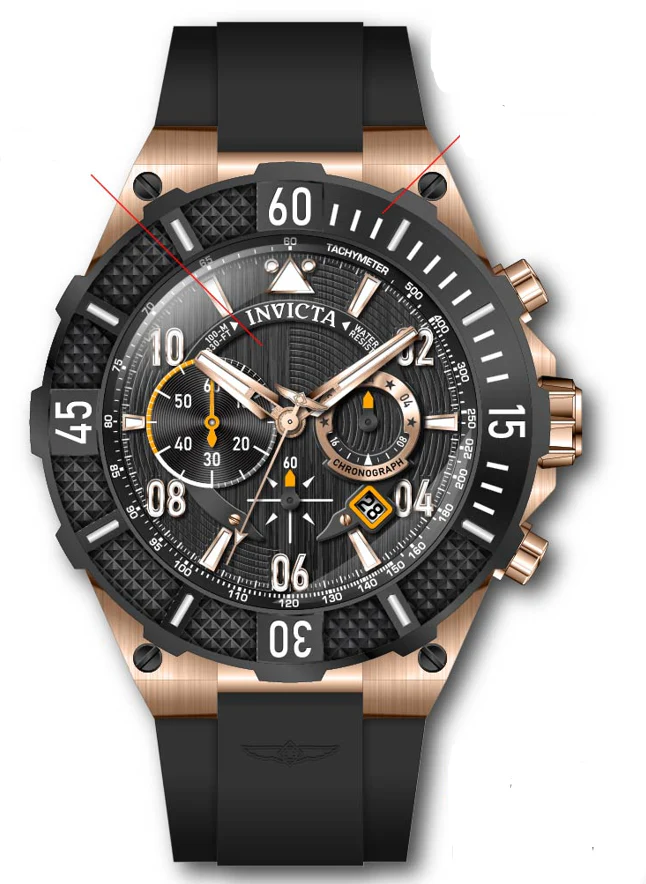 Parts for Invicta Aviator Men 40500