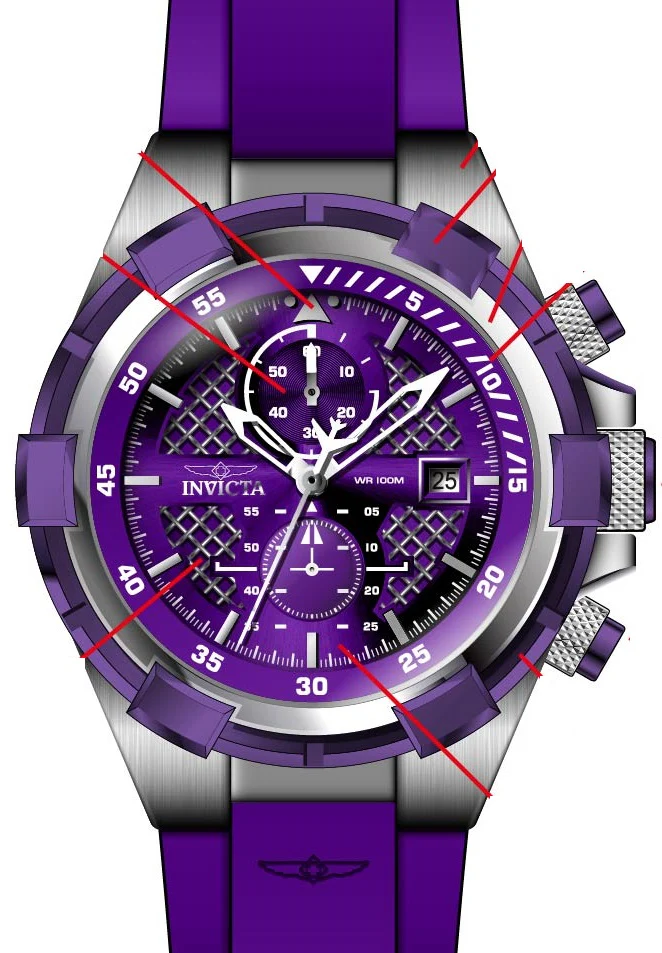 Parts for Invicta Aviator Men 40806