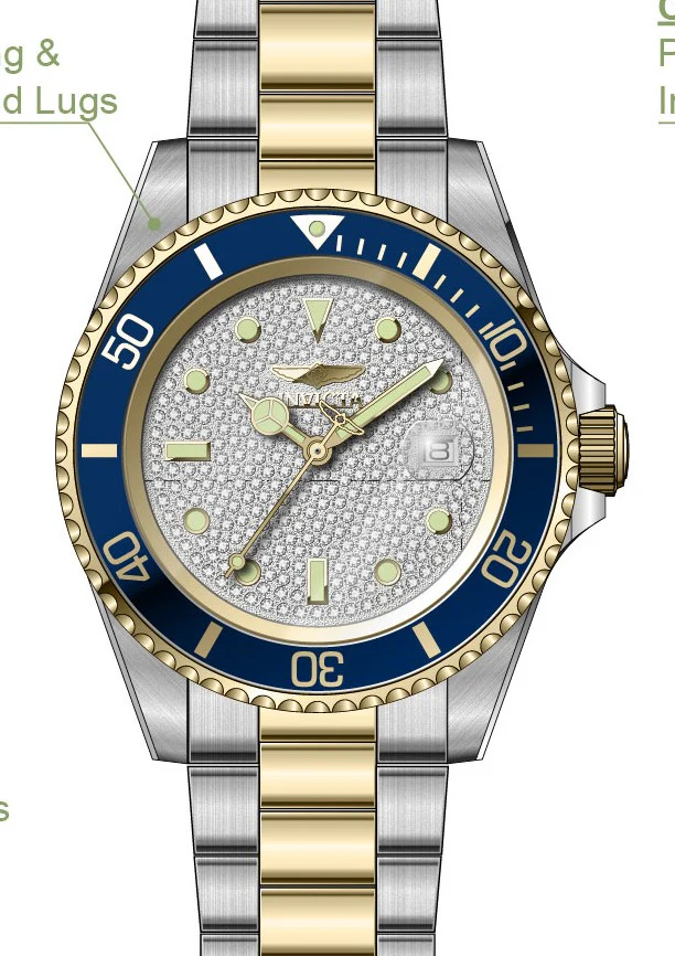 Parts For Invicta Pro Diver  Men 50287