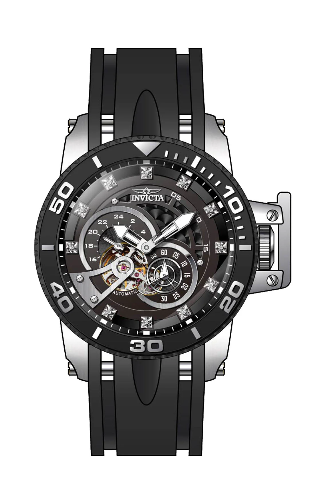 Parts for Invicta Pro Diver SCUBA Men 36110 - Image 2