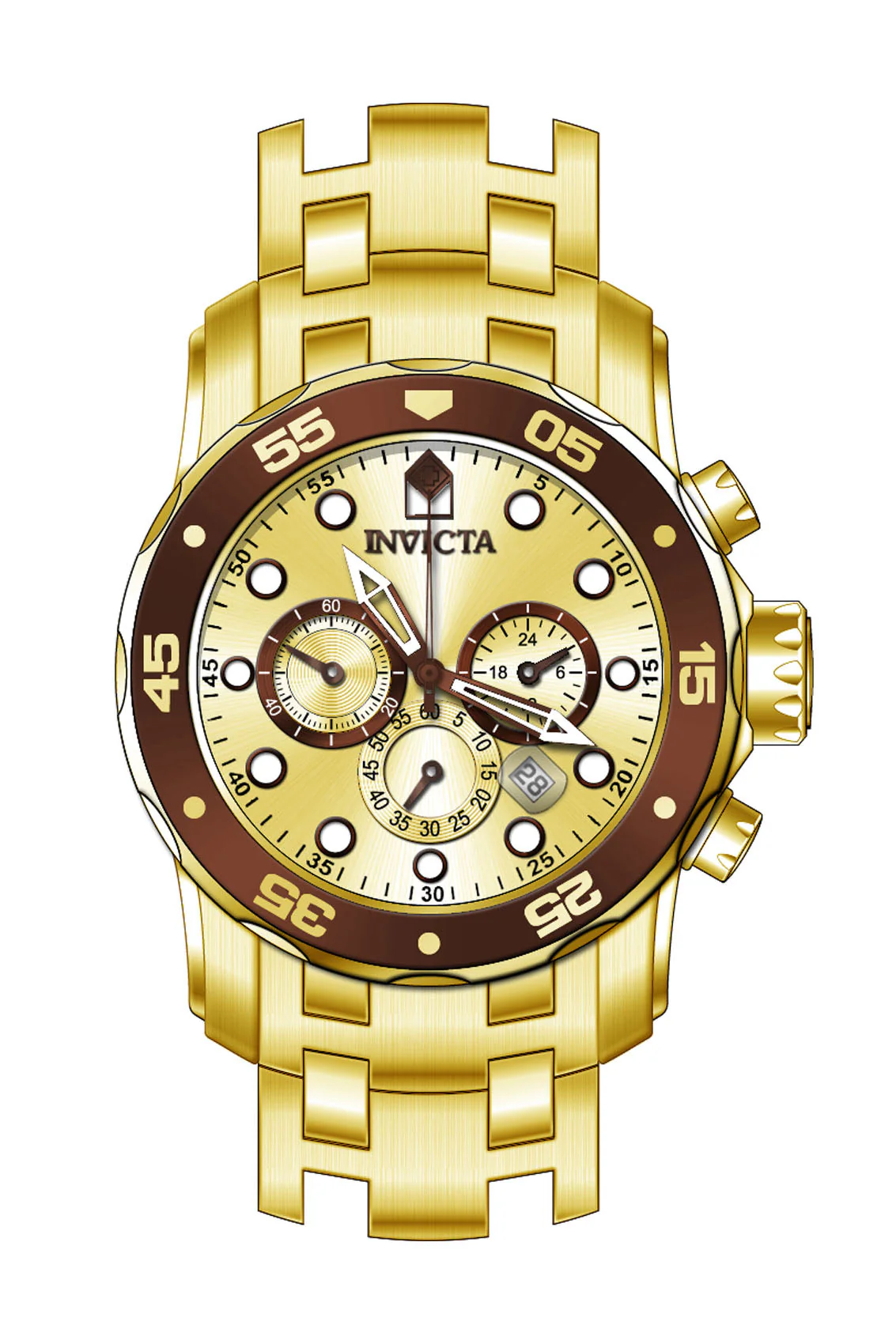 Parts for Invicta Pro Diver SCUBA Men Gold Label 36359 - Image 2