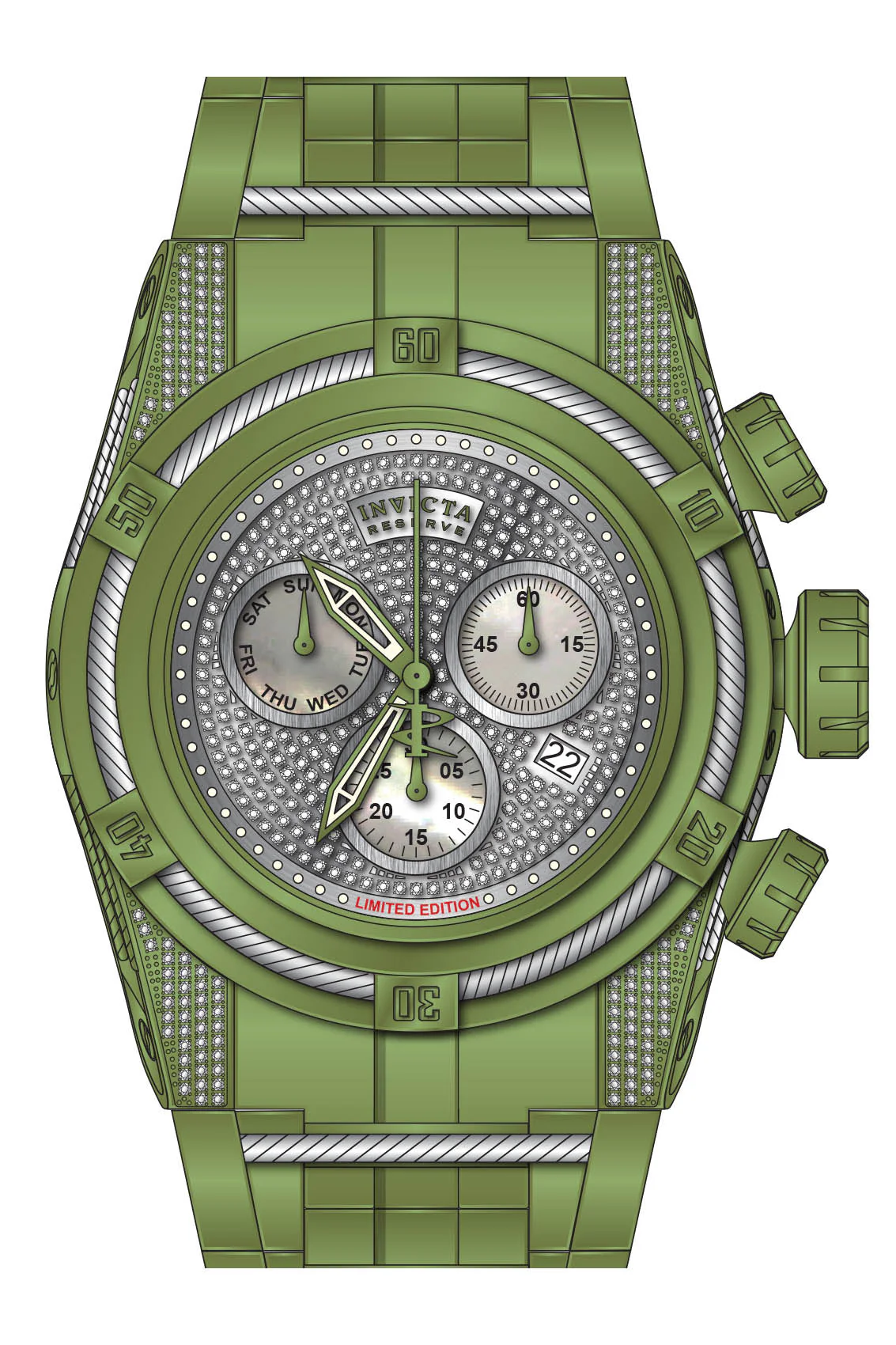 Parts for Invicta Reserve Bolt Zeus Men 34332 - Image 2