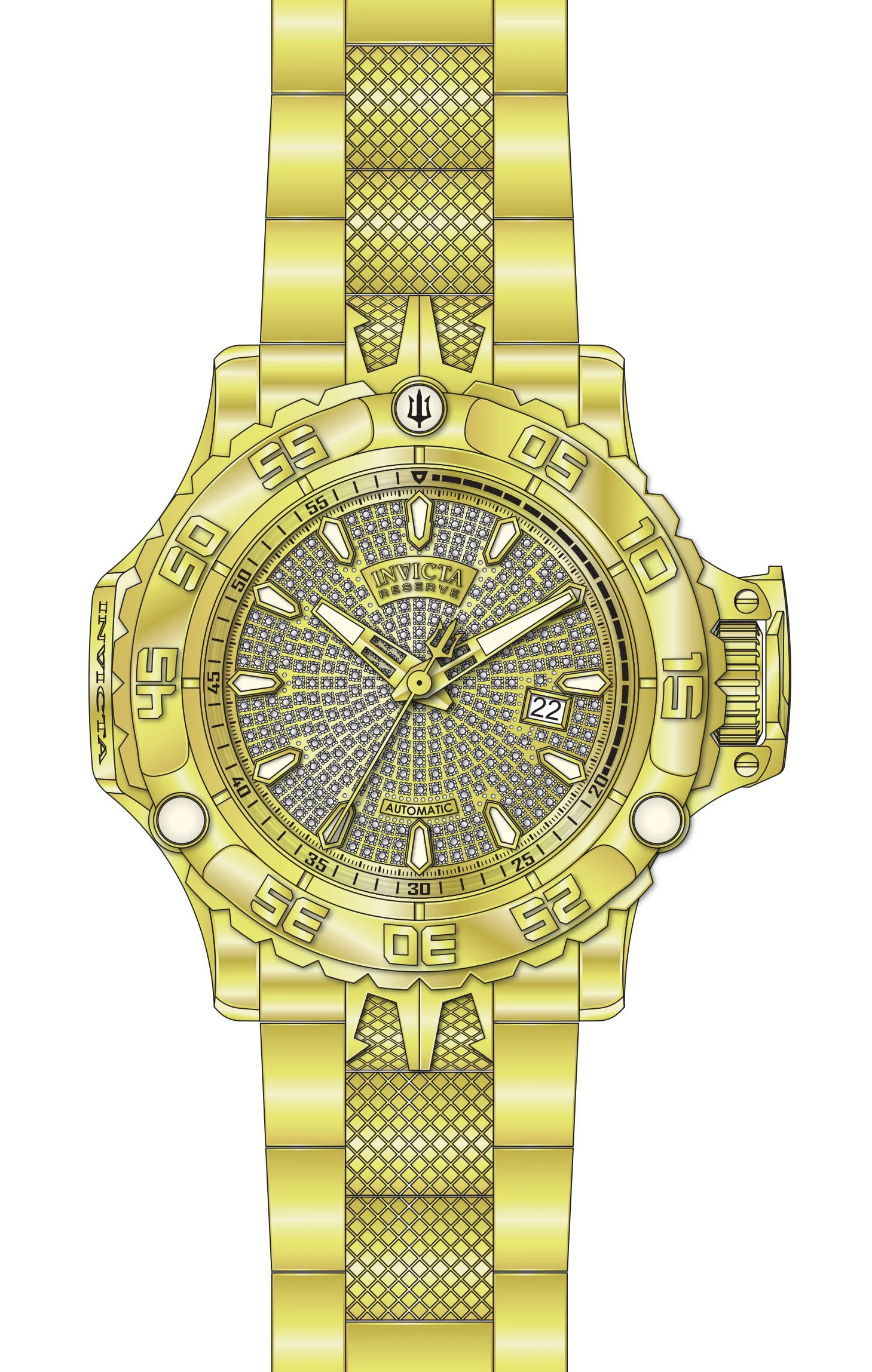 Parts For Invicta Reserve Poseidon Men 50448
