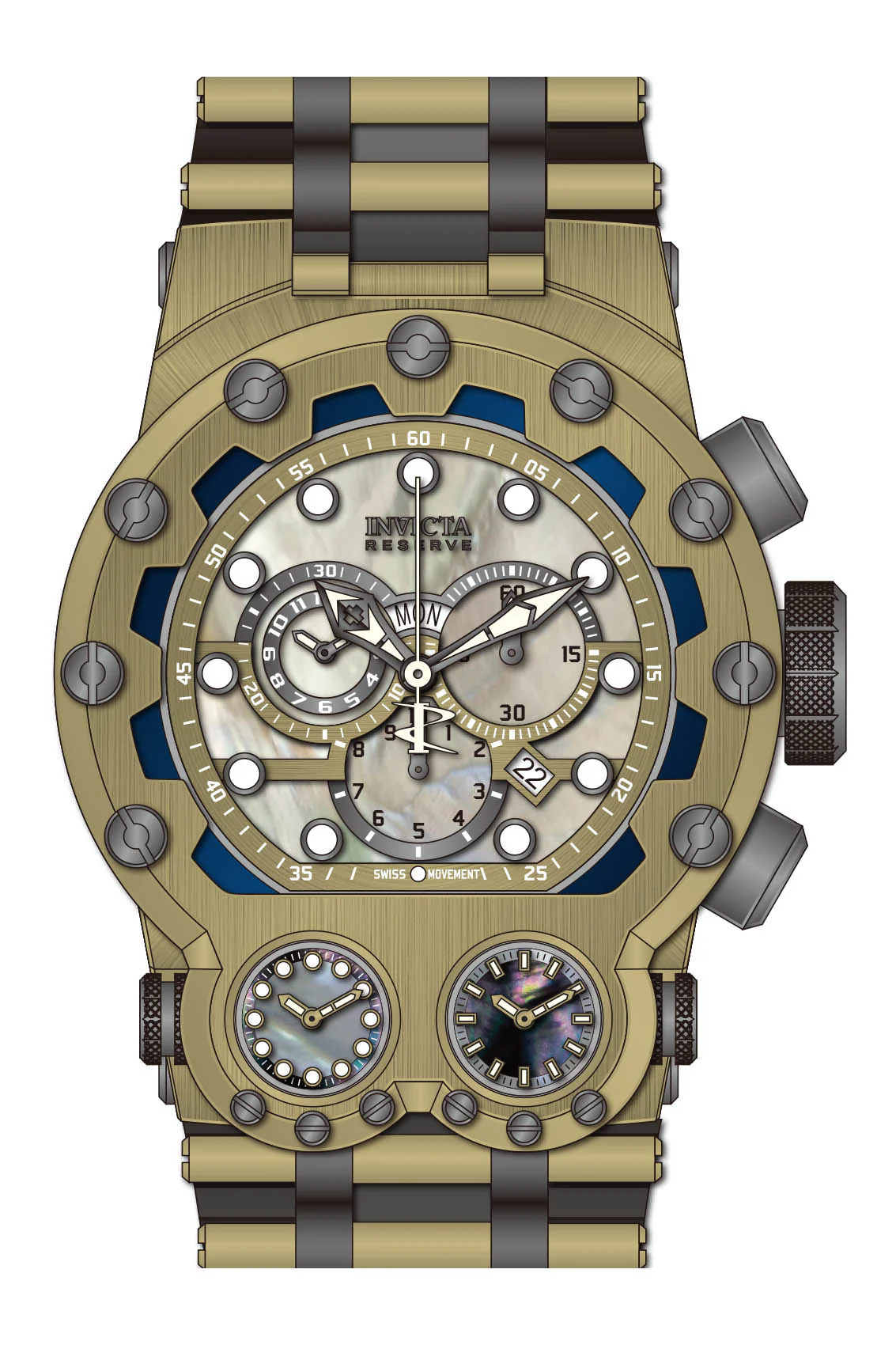Parts for Invicta Reserve Reserve Bolt Zeus Magnum Men 43118 - Image 2
