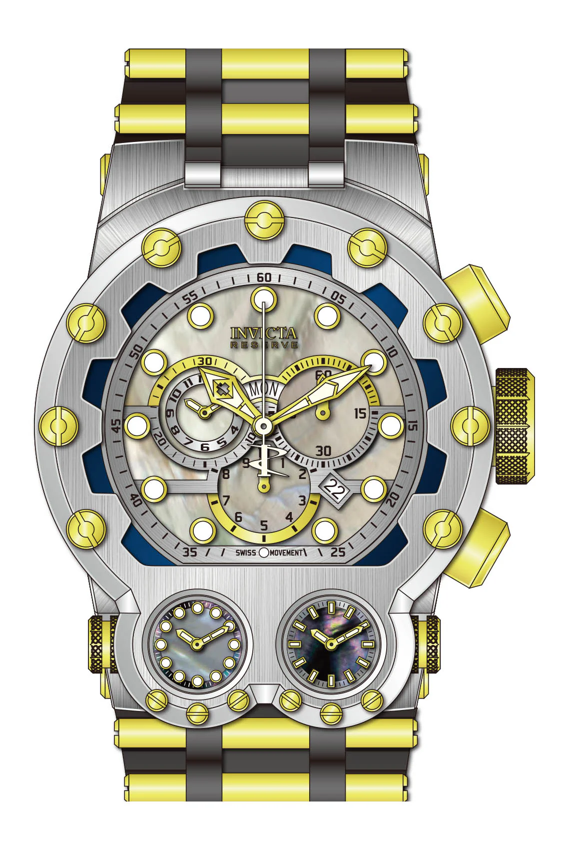 Parts for Invicta Reserve Reserve Bolt Zeus Magnum Men 43119 - Image 2