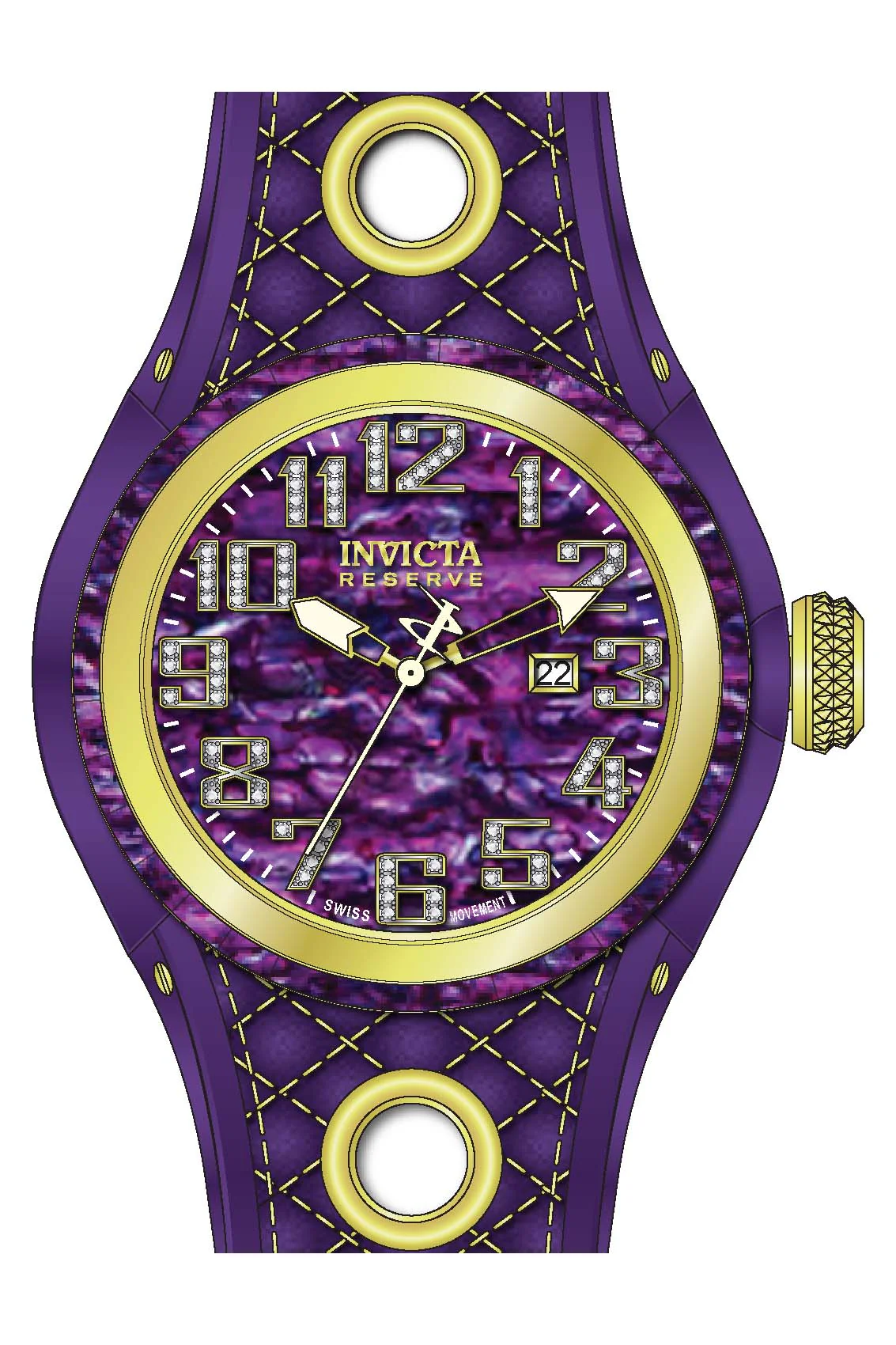 Parts for Invicta Reserve S1 Men Purple Label 43032 - Image 2