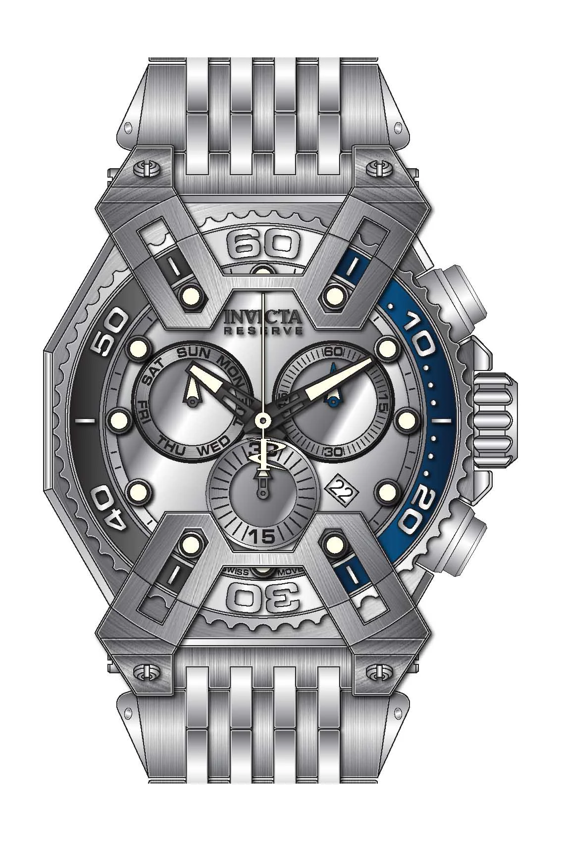 Parts for Invicta Reserve X-Wing Men None 42910 - Image 2